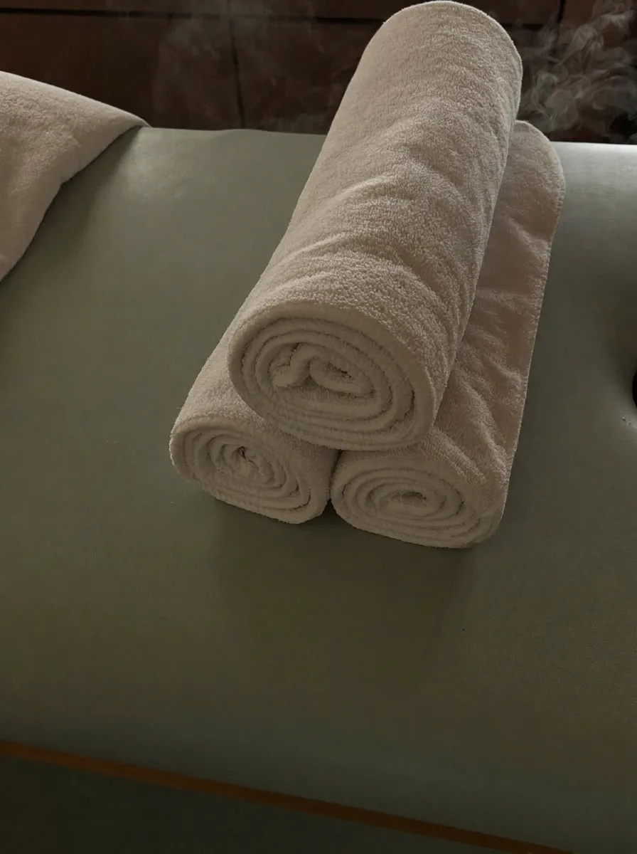 Warm towel finish