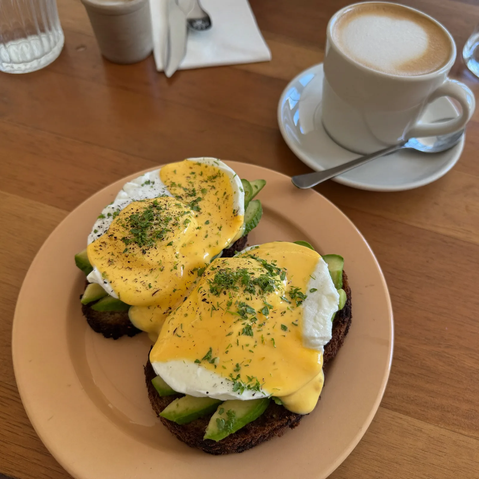 Eggs benedict, all-day brunch