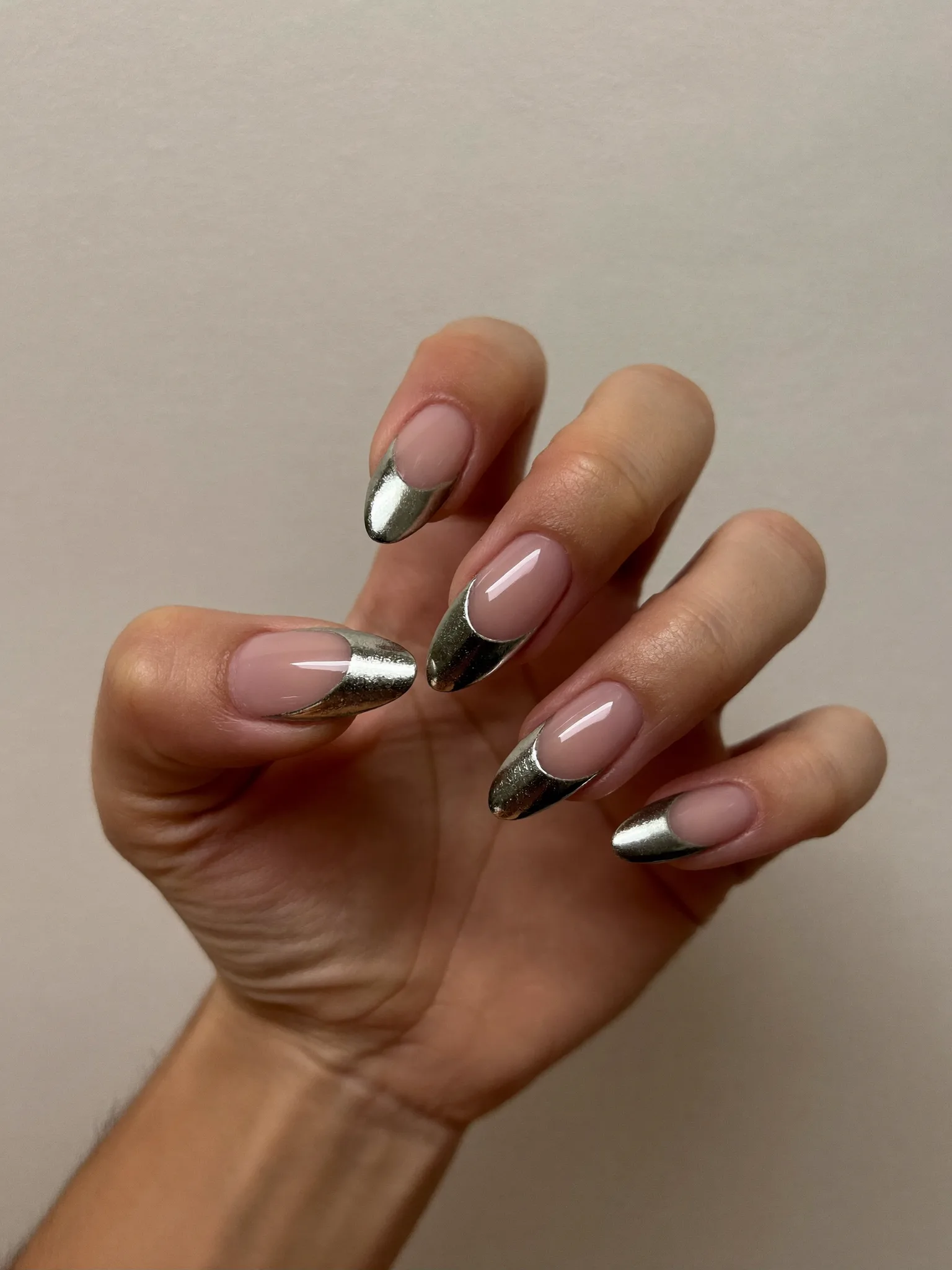 Chrome french on almond